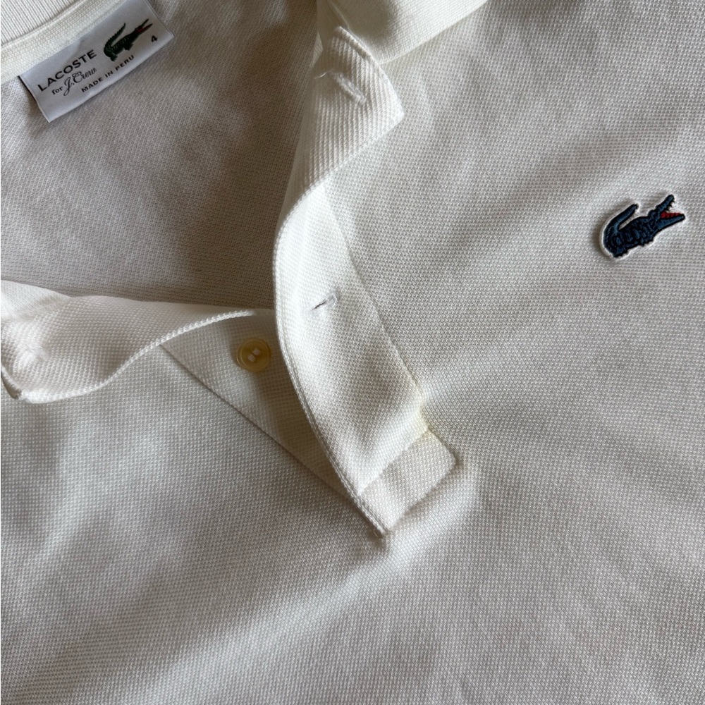 Lacoste for J. Crew Men’s Polo Shirt in White - Picture 5 of 9